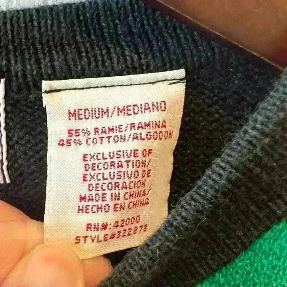 VTG Basic Editions Women’s Size M Snowman Patchwork Christmas Zip Up Sweater - Picture 4 of 10